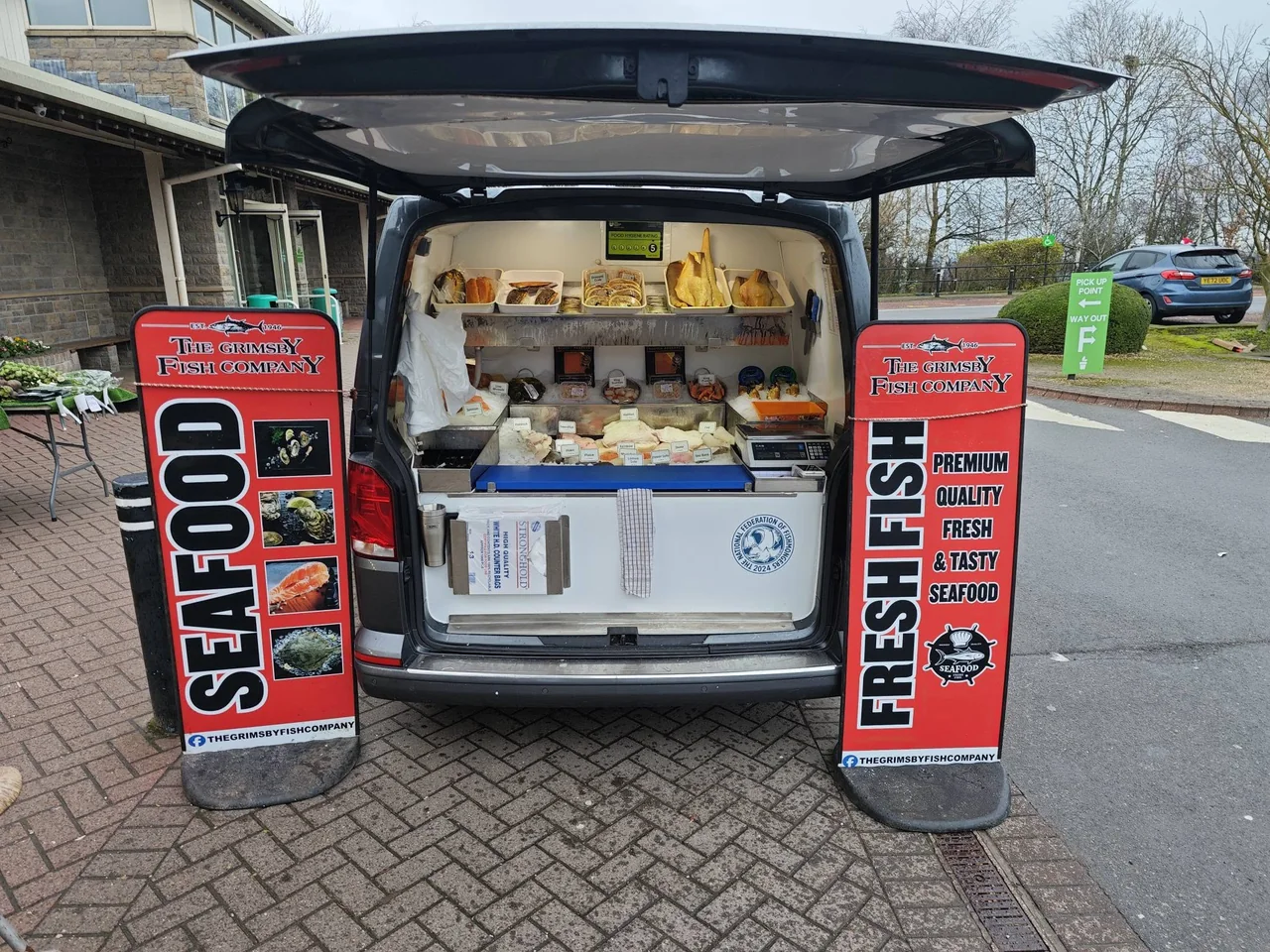 The Grimsby Fish Company mobile sales vehicle, stocked and ready to serve